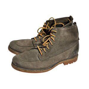 FRYE Brown Leather Lace Up Boots Mens 10.5 D